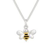 D for Diamond Bee Necklace image