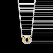 Ti Sento Two-Tone CZ Infinity Necklace - Small image