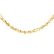 Yellow Gold Diamond-Cut Figarope Chain Necklace image