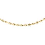 Yellow Gold Diamond-Cut Rope Chain Necklace image