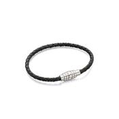 Fred Bennett Skinny Woven Leather Bracelet image