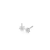 D for Diamond Enamel Daisy Stud Earrings image