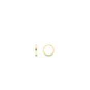 18ct. Yellow Gold Square Tube Huggie Hoop Earrings - 12mm image
