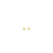 Yellow Gold Diamon-Cut Ball Stud Earrings - 6mm image