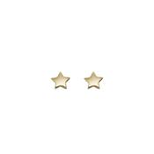 Yellow Gold Star Stud Earrings image