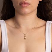 Yellow Gold Infinity Necklace image