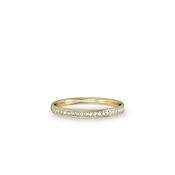 18ct. Yellow Gold &amp; Diamond Wedding Ring - 2mm Half-Set image