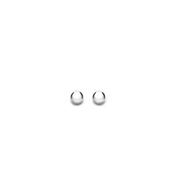 White Gold Ball Stud Earrings - 6mm image