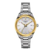 Tissot PR100 Two-Tone Steel Watch - 34mm Silver Dial image