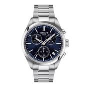 Tissot PR100 Stainless Steel Chronograph - 40mm Blue Dial