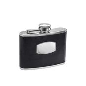 Fred Bennett Leather &amp; Stainless Steel Hip Flask image