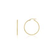 9ct. Yellow Gold Hoop Earrings - 25mm image