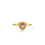 Pebble Ring - Rose Quartz Trillion