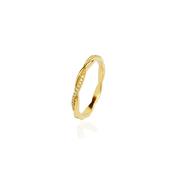 Entwined Slim - 18ct. Yellow Gold &amp; Diamond Ring image