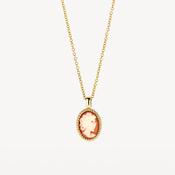 Blush Gold Cameo Pendant Necklace image