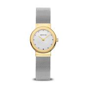 Bering Classic Mesh Watch | Two-Tone White