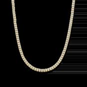 Ti Sento CZ &amp; Gold Tennis Necklace