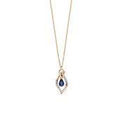 Sapphire &amp; Diamond Marquis Necklace image