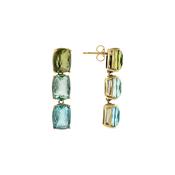 Bronzallure Golden Mosaic Drop Earrings image