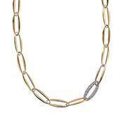 Bronzallure Golden Marquise Link Necklace