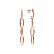 Bronzallure Rose Marquise Link Drop Earrings
