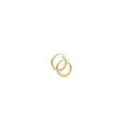 Yellow Gold Classic Hoop Earrings - 10mm image