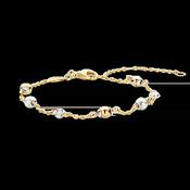 Ti Sento Gold Chain Bracelet - CZ &amp; Pearl image