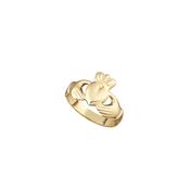 9ct. Yellow Gold Small Ladies' Claddagh Ring - K/5.5 image