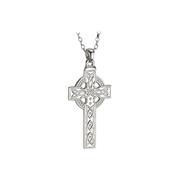 Silver Celtic Cross Pendant Necklace image