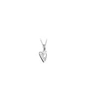 Small Silver Harp Pendant Necklace image
