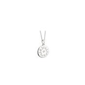 Silver History of Ireland Disc Pendant Necklace image