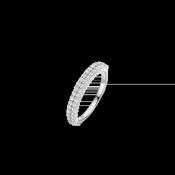 Ti Sento Silver &amp; CZ Double Row Ring image