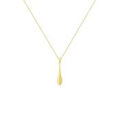 Yellow Gold Drop Pendant Necklace image
