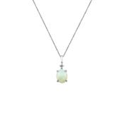 Opal &amp; Diamond White Gold Necklace image