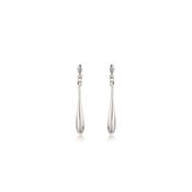 White Gold Drop Stud Earrings image