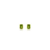 Yellow Gold Peridot Stud Earrings image