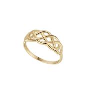 9ct. Yellow Gold Celtic Pattern Ring - N/7 image