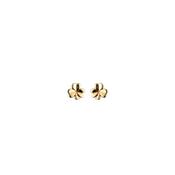 Small Gold Shamrock Earrings image