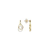 Bronzallure Golden Double Teardrop Earrings image