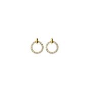 Bronzallure Golden CZ Circle Earrings image