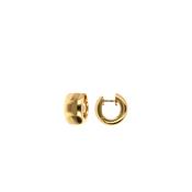 Bronzallure Golden Wide Hoop Earrings image