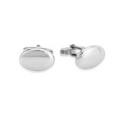 Silver Oval Cufflinks image