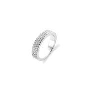 Ti Sento 3-Row Pave CZ Ring image