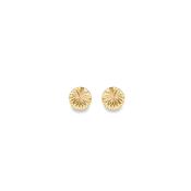 Gold Starbust Pattern Stud Earrings image