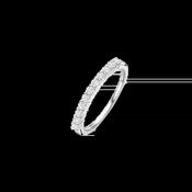 Ti Sento Silver Ring Half-Set with CZs image