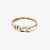 Blush 14ct. Yellow Gold 7 CZ Ring image