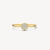 Blush Gold &amp; CZ Cluster Ring image