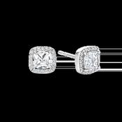 Ti Sento Halo Fantasy-Cut Stud Earrings - 8mm image