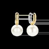 Ti Sento Gold Plated Pearl Drop Earrings - 12mm image