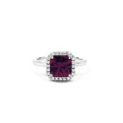 Cosmo Castel Ring - Morogoro Garnet &amp; Diamond